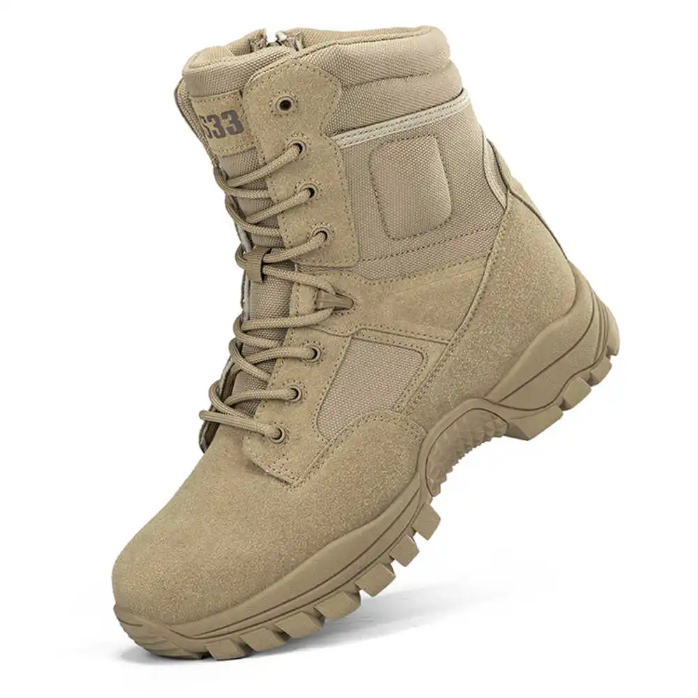 Tech Accessories Luxury - Botas de senderismo de cuero genuino