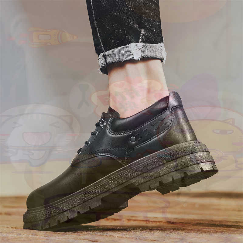 Tech Accessories Luxury - Zapatillas deportivas de cuero Natural oscuro