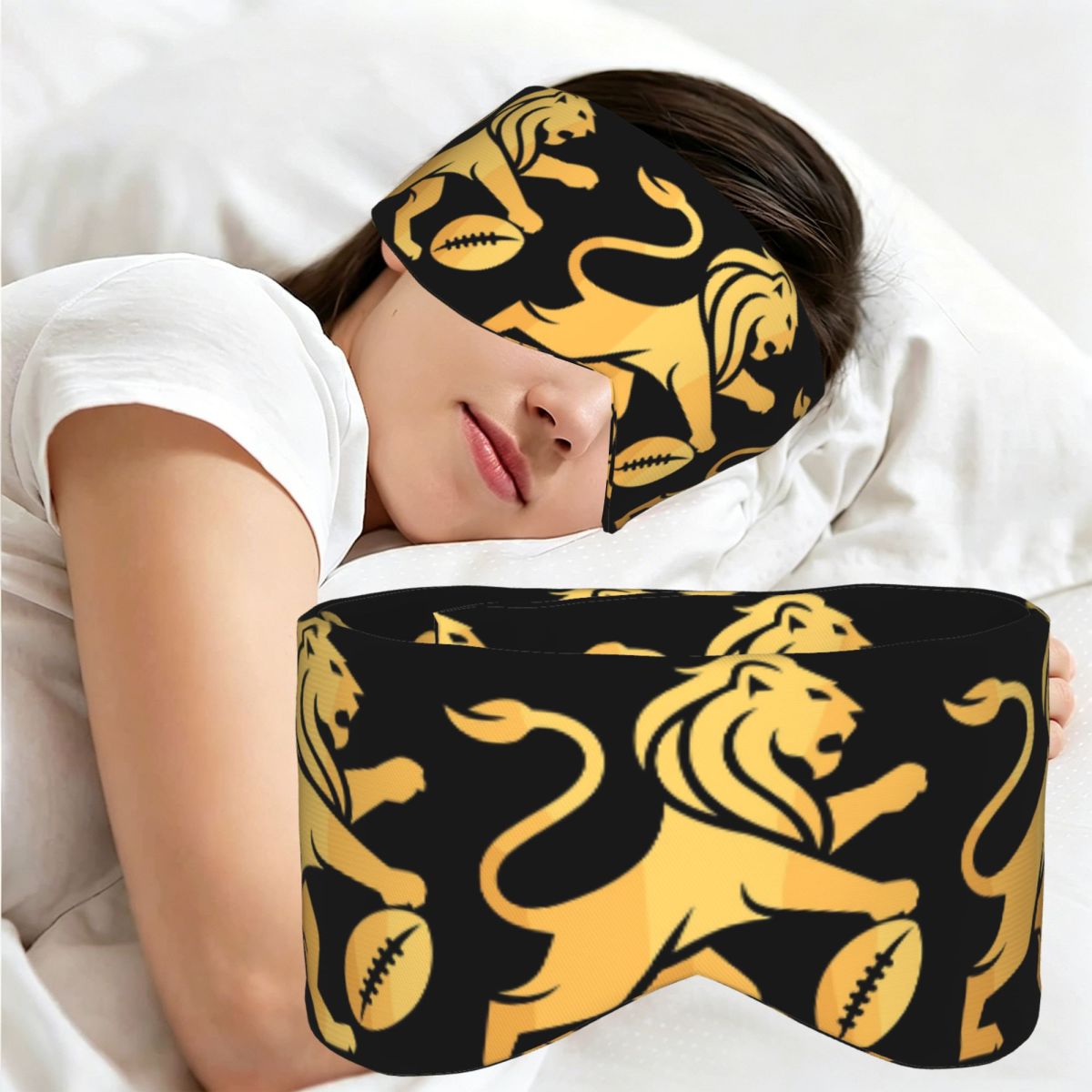 Tech Queen - Antifaz para dormir Brisbane Lions, antifaz
