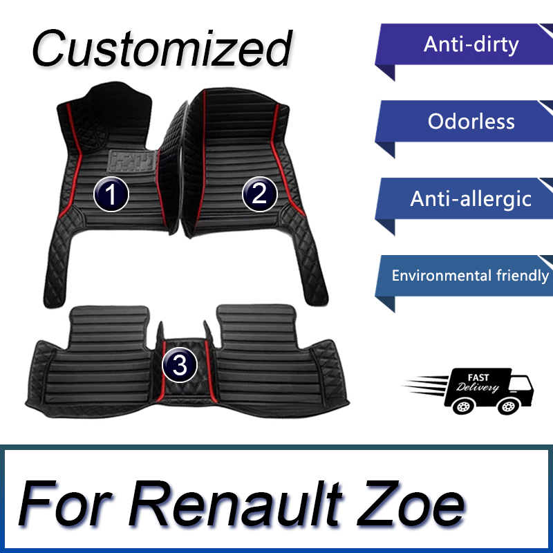 Tech Accessories Luxury - Alfombrillas de cuero para coche Renault