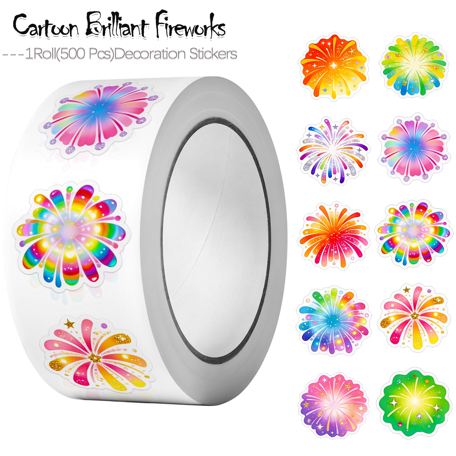 Rollo de pegatinas de fuegos a - Tech Accessories To Gift reseña y precio