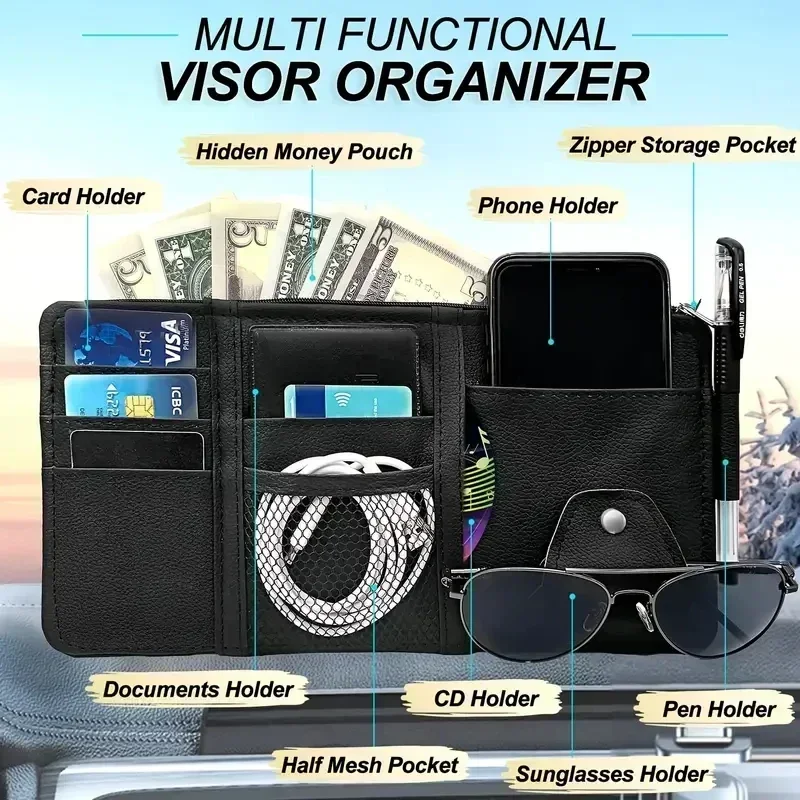 Organizador de Visera para Aut - Tech Accessories Bag reseña y precio
