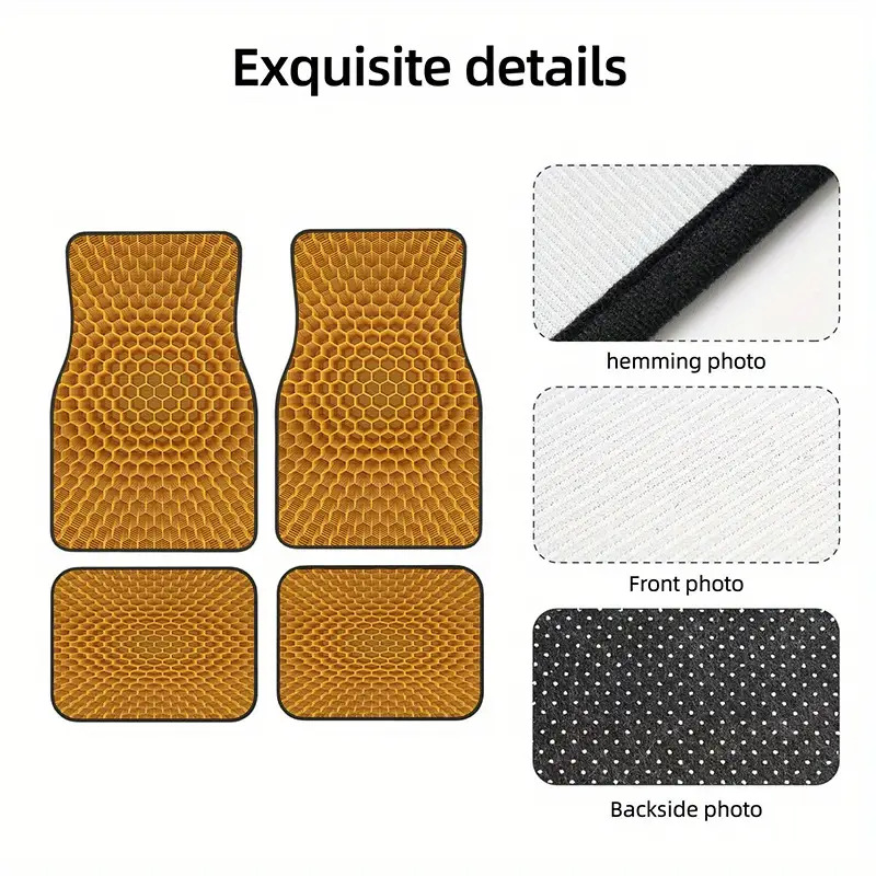 4 Uds. Alfombrillas de terciop - Tech Accessories Luxury reseña y precio