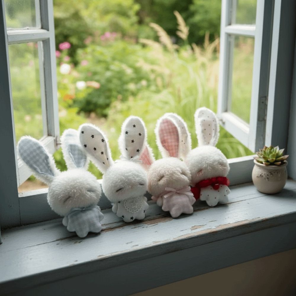 Llavero de conejo de peluche s - Tech Girl Accessories reseña y precio